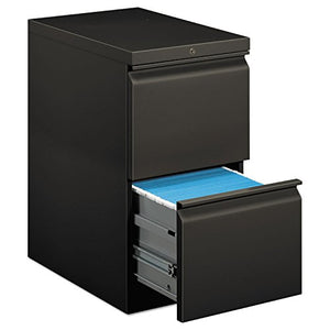 HON Efficiencies Mobile Pedestal File - Two File Drawers, Charcoal