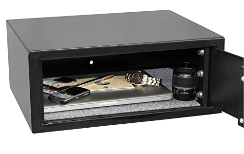 HONEYWELL - 5105DS Low Profile Steel Security Safe with Hotel-Style Digital Lock, 1.14 -Cubic Feet, Black