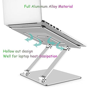 HNTHY Two-axis Tunable Laptop, Aluminum Free Bracket Notebook Holder Desktop Tablet Stand
