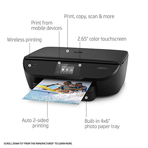 HP Envy 5660 Wireless All-in-One Photo Printer with Mobile Printing, HP Instant Ink or Amazon Dash replenishment ready (F8B04A)