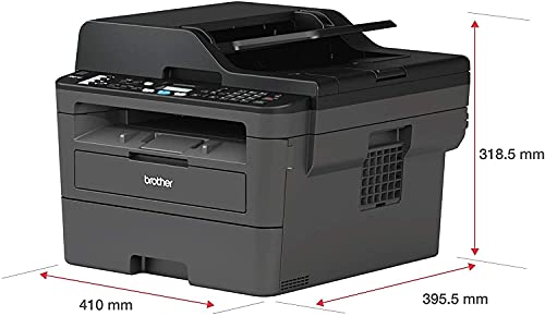 Brother Premium MFC L27 Series Compact Monochrome All-in-One Laser Printer I Print Copy Scan Fax I Wirless I Mobile Printing I Auto 2-Sided Printing I ADF I 32 ppm I ADF + Delca HDMI Cable