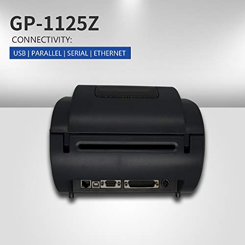 GAINSCHA GP-1125Z Thermal Transfer Desktop Printer Print Width of 4 inch,USB Serial Parallel and Ethernet Connectivity, Thermal Barcode Printer Professional Edition 4 Inch Label Print