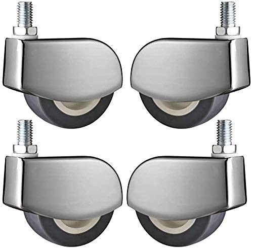 Office Chair Caster 50mm 4pcs Wheelchair Castors Goods Shelf Casters Floor Protection
