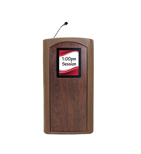 Audio System Group Accent Classic Integrator Vertical Logo Lectern Podium, Bronze Granite - Dan James Original