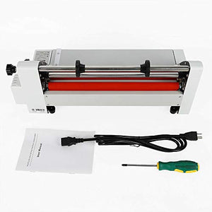 NOPTEG 13" V350 Laminator Four Rollers Hot Roll Laminating Machine Electronic Temperature Control Single,Heating Mode Sealing Width 35cm