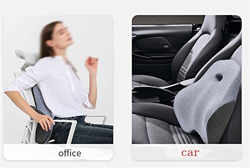 BUZZNN Memory Foam Seat Cushion and Lumbar Support Pillow for Office Chair - Green