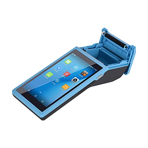 Aibecy1 All in One Handheld PDA Printer Smart POS Terminal Wireless Portable Printers Intelligent Payment Terminal Function BT/WiFi/USB OTG/ 3G Communication, Blue, 3G&1D&NFC&US Plug