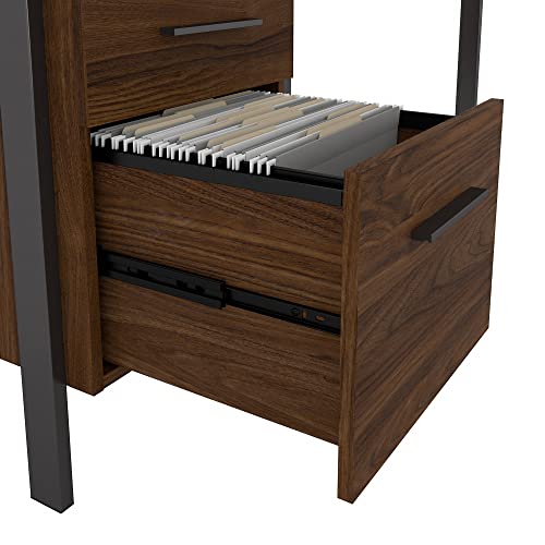 Bush Furniture Architect 60W L Shaped Desk with Lateral File Cabinet