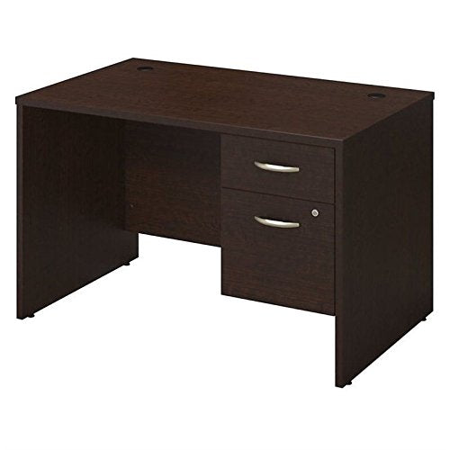 Bush Business Furniture Series C Elite 48" by 30" Desk Shell with 3/4" Pedestal, Mocha Cherry