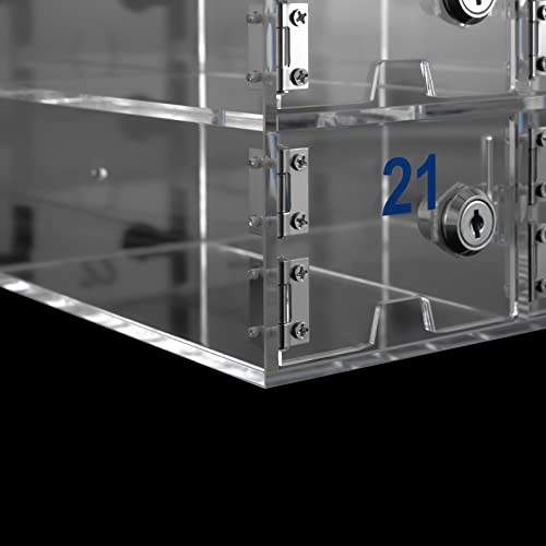 DNYSYSJ 24 Slots Cell Phone Locker with Door Locks and Keys