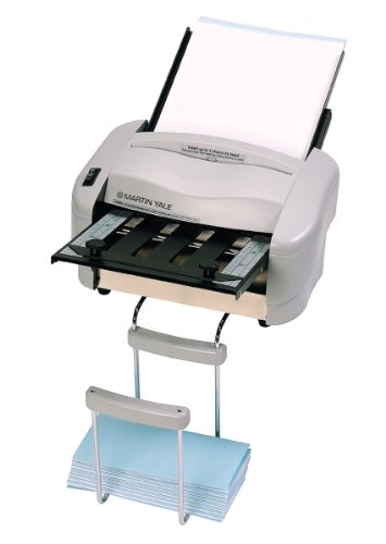 Martin Yale P7200 Premier Rapid Fold Automatic Desktop Letter/Paper Folder, Automatically Feeds and Folds 8 1/2" x 11" Paper and a Stack of Documents, Includes Stacking Tray