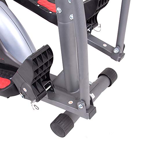 Body Rider BRT5800, 3-in-1 Trio Trainer Workout Machine, Black, Gray, Silver, and Red