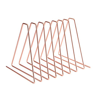None Metal Triangle File Sorters Rack - Pink | Home Desk Storage & Decoration