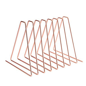 None Metal Triangle File Sorters Rack - Pink, Magazine & Record Storage Rack