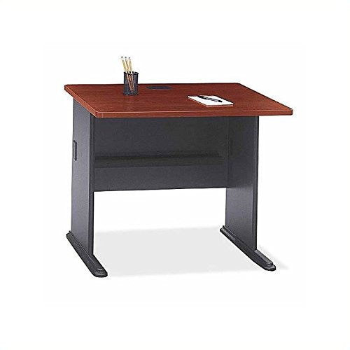 BBF Bush Business Furniture Series A Hansen Cherry Corner Desk Suite