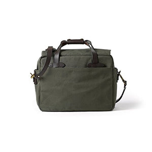 Filson Twill Padded Laptop Briefcase Otter Green, One Size