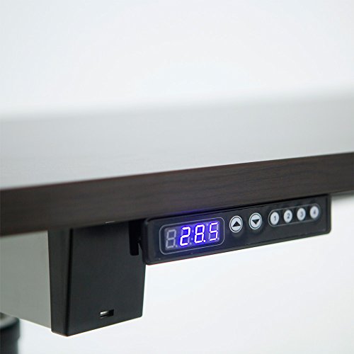 ApexDesk 3ESS-M-LFT Vortex Series 6-Button Electric Height Adjustable Sit to Stand 3-Leg Corner Desk, Espresso