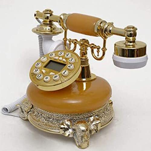 GagalU Retro Style Resin Button Fixed Telephone