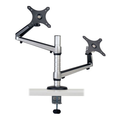 TRIPP LITE DDR1327DCS Dual Display LCD Desk Mount Arm Swivel Tilt for 13-27 Inches Flat Panel