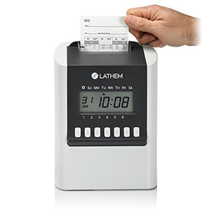 Lathem 700E Calculating Electronic Time Clock, Requires Lathem E17 Time Cards (Sold Separately) (700E)