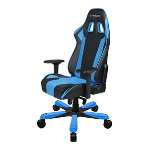 DXRacer OH/KS06/NB King Series Black and Blue Gaming Chair - Includes 2 Free Cushions