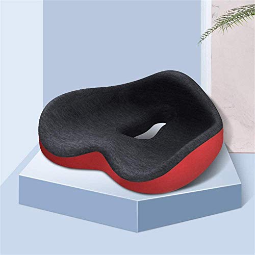 XIXIDIAN Memory Foam Seat Cushion for Office Chair - Sciatica & Lower Back Pain Relief