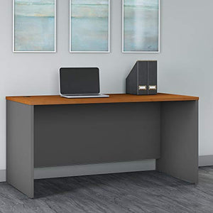 Bush Business Furniture Series C Office Desk, 60W x 30D, Natural Cherry
