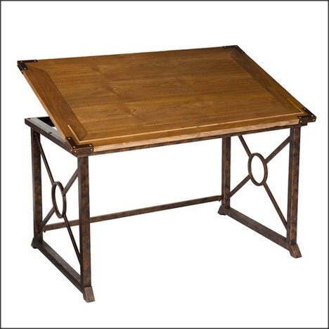 Rosalind Tilt-Top Natural Fir Drafting Table