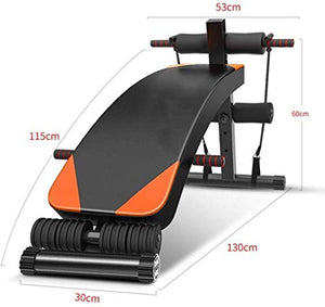 WJFXJQ Sit Up Bench Ab Bench Crunch Board Slant Board Adjustable Workout Fitness Equipment for Toning and Strength Training