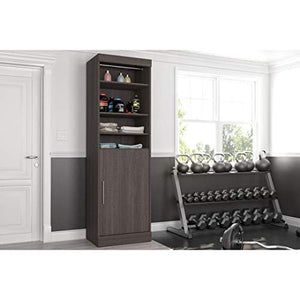 Bestar 25" Storage Unit with Door - Nebula