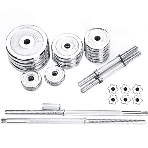 110 LBS Adjustable Dumbbells Set-Weights Barbell with Bar Home Gym Lifting Dumbbells Strength Training Equipment for Indoor Body Workout Fitness Home Gym