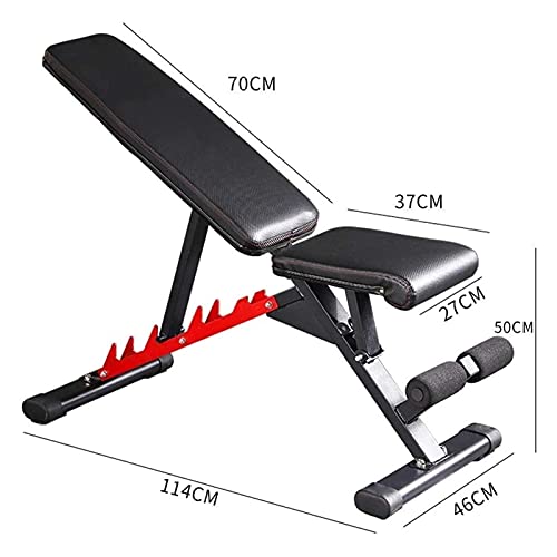 ZXNRTU Full Body Workout Adjustable Weight Bench Press Exercise Fitness Gym Workout Sit Up Home Strength Training Equipment