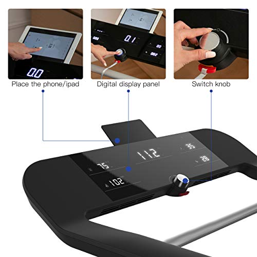 Ovicx Foldable Treadmills for Home - Heavy Duty Portable Folding Compact Small Thin Electric Fold Up Lightweight Treadmill for Space Saver Apartment
