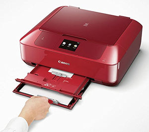 Canon MG7720 Wireless All-In-One Printer with Scanner and Copier: Mobile and Tablet Printing, with Airprint  and Google Cloud Print compatible, Red