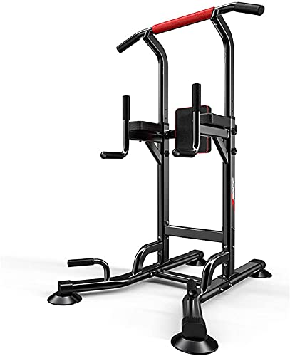 JYMBK Training Fitness Workout Station Power Tower,Weight Station Multi Function Pull Up Station for Strength Training - Dip Stand Bar - Push Up Equipment of Home Gym Exercise
