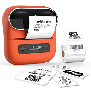 Phomemo M220 Label Printer, Portable Barcode Printer, 3.14 Inch Bluetooth Thermal Label Maker for Barcodes, Name, Address, Labeling, with 1 Roll 1.57"x1.18" and 3 Rolls 2.35"x 1.57" Label Tapes