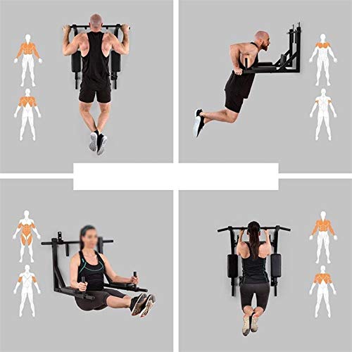 ZXNRTU Strength Training Pull-Up Bars Strength Training Dip Stands Gym Workout Strength Training Equipment Multifunctional Fitness Bodybuilding Exerciser
