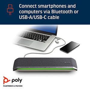 Plantronics Poly - Sync 60 Smart Speakerphone for Conference Rooms - USB-A/USB-C & Bluetooth Connectivity (Plantronics)