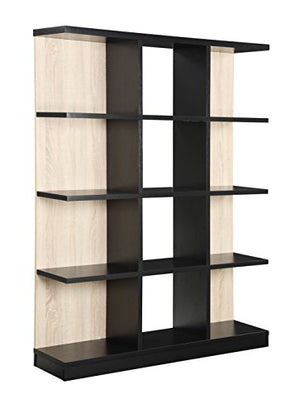 Convenience Concepts Key West 4-Tier Bookcase, Weathered White and Black