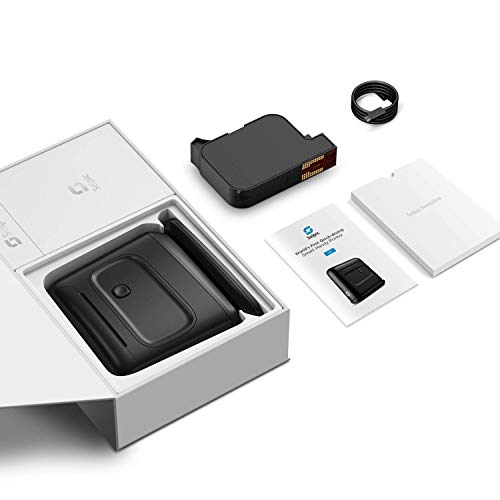 Selpic Handy Printer S1 Portable Inkjet Printing with Quick-Drying Waterproof Ink, for Android & iOS Mobile Phones, Print on Wood, Glass, Clothes, and Any Surface, for Customized Text, Barcodes, DIY