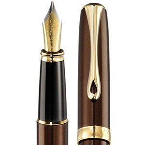 Diplomat Excellence A2 Fountain Pen with Steel Fine Nib - Marrakesh Gold