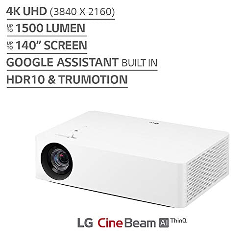 LG HU70LA 4K UHD Smart Home Theater CineBeam Projector with Alexa Built-in, LG ThinQ AI and Google Assistant