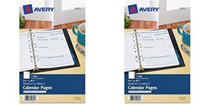 Avery Mini Monthly and Weekly Calendar Pages, 5.5 x 8.5 inches (14825), 2 Packs