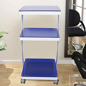 DYRABREST 3 Tier Steel Rolling Utility Cart Beauty Salon Trolley Stand Carts