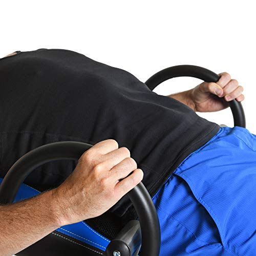 Exerpeutic Inversion Table UL Certified with Heat and Massage Therapy, Blue