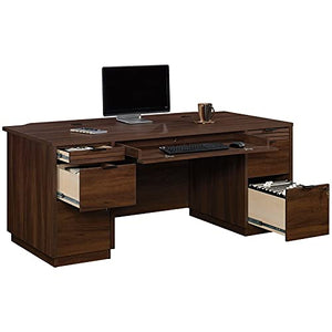 Home Square 2-Piece Set: Executive Desk & Utility Stand Library Base