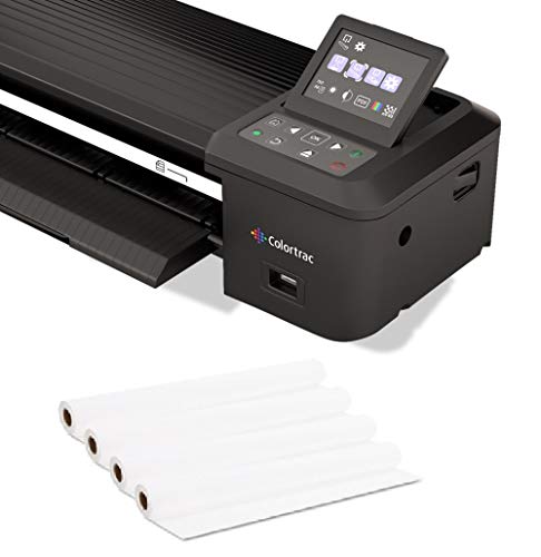 Colortrac SmartLF 36-inch Wide Color Scanner and 4 Rolls 36" x150' Plotter Paper