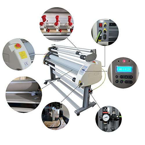 INTSUPERMAI 63inch Wide Format Full-Auto Pneumatic Cold Laminating Machine