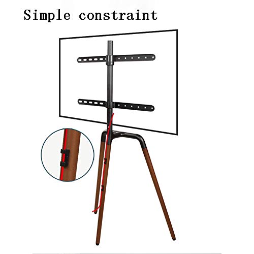 Universal Tripod TV Stand for 32-65” TVs - 900° Swivel, Height Adjustable - VESA 600x400 - Full Motion TV Rack