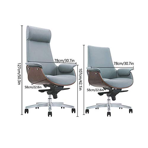 Office Chairs Home Office Desk Chairs Managerial Chairs Executive Chairs Furniture Swivel Office Chair with Arms (Low Back Microfiber Leather)